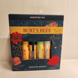 NIB x4 Burt's Bees Assorted Mix Lip Balm Gift Set, Beeswax Bounty